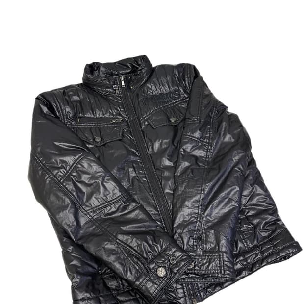 FUBU 퀄팅 FORUSBYTS 블랙 패딩 점퍼 B50