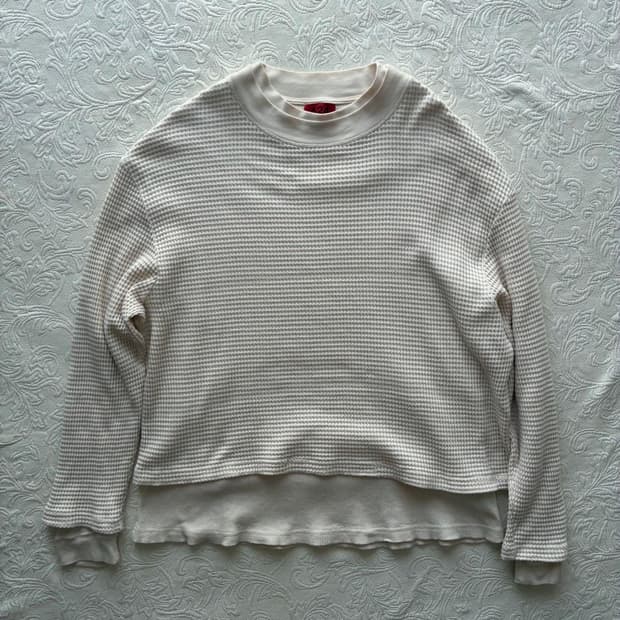 424 써멀니트 레이어드 롱슬리브