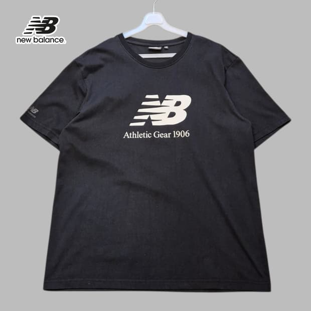 2XL 뉴발란스 블랙 반팔티셔츠 