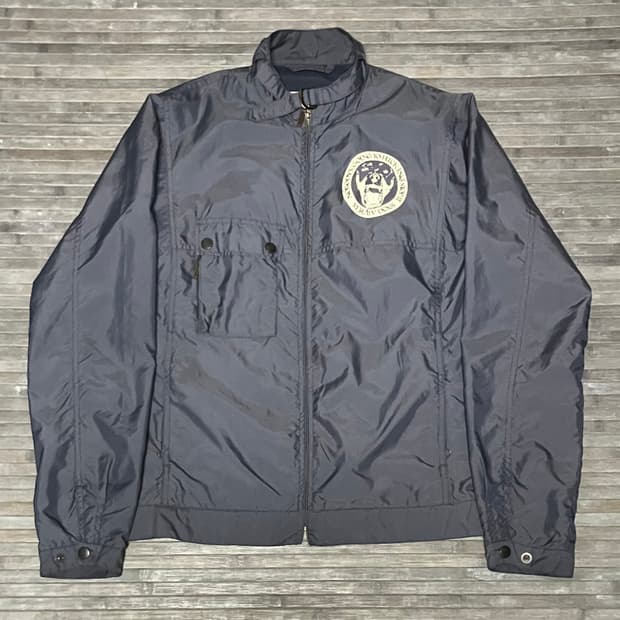 Straw Dogs chacoal nylon blouson