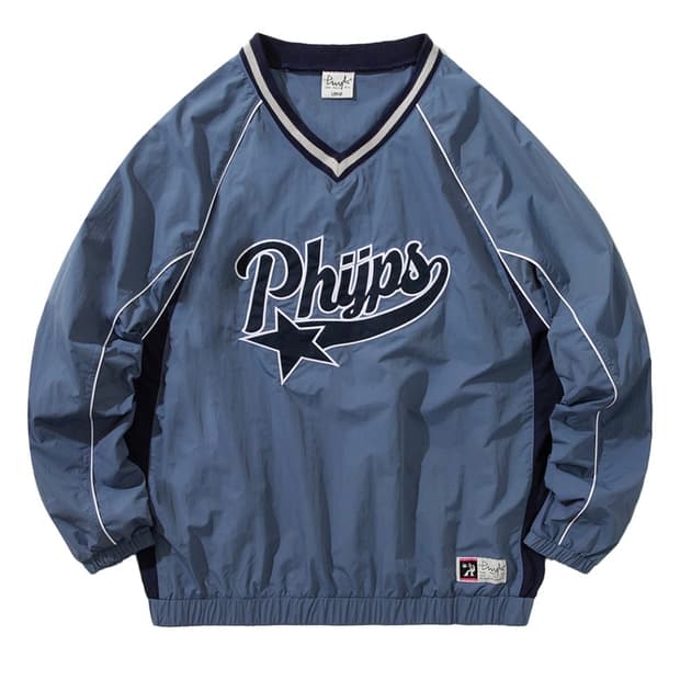 피지컬 디파트먼트 테일로고 롱슬리브 네이비