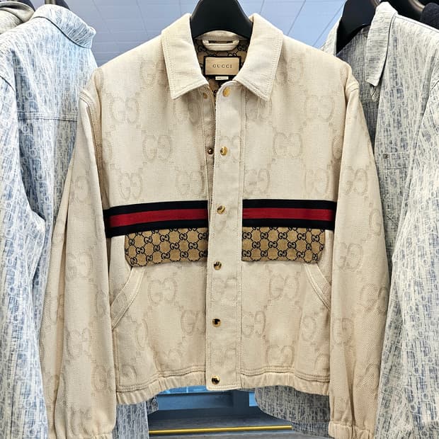 [46]구찌 자카드 데님 트러커 자켓