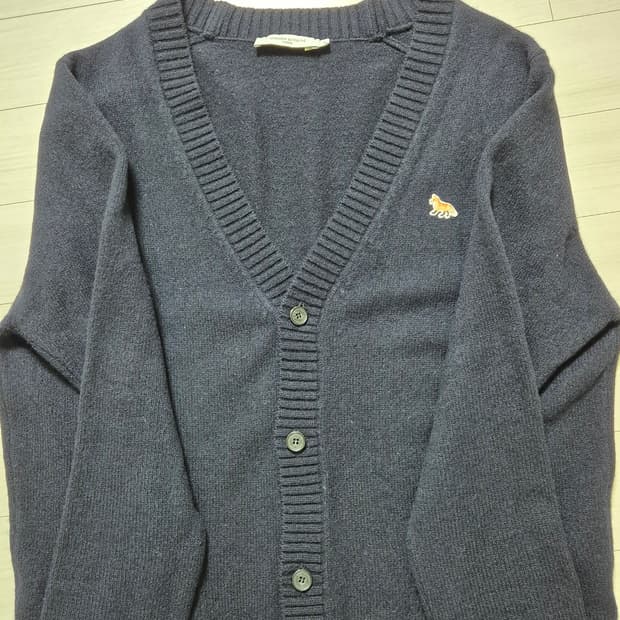 메종키츠네 램스울 가디건