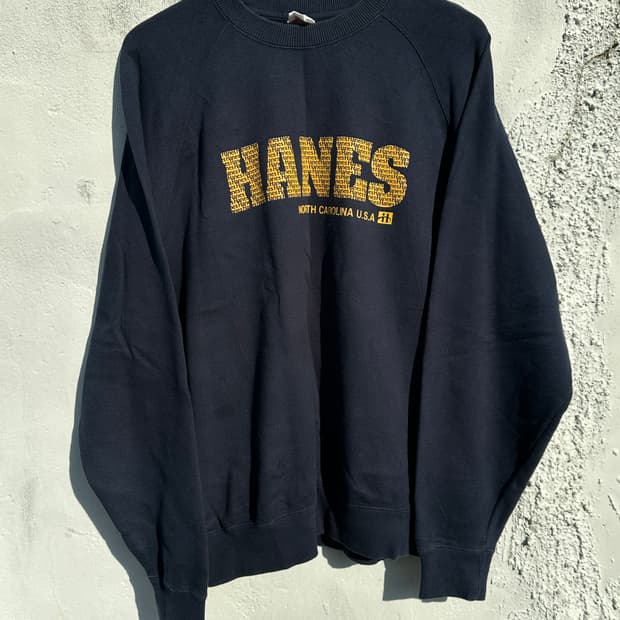 [XL] HANES 헤인즈 로고 맨투맨 스웻셔츠