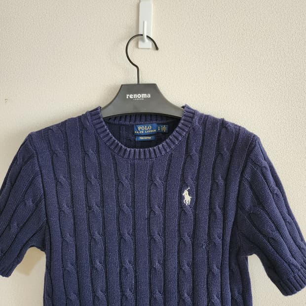 폴로랄프로렌 케이블반팔니트(S 
