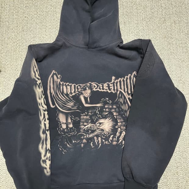 트래비스 스캇 머천 블랙 후드