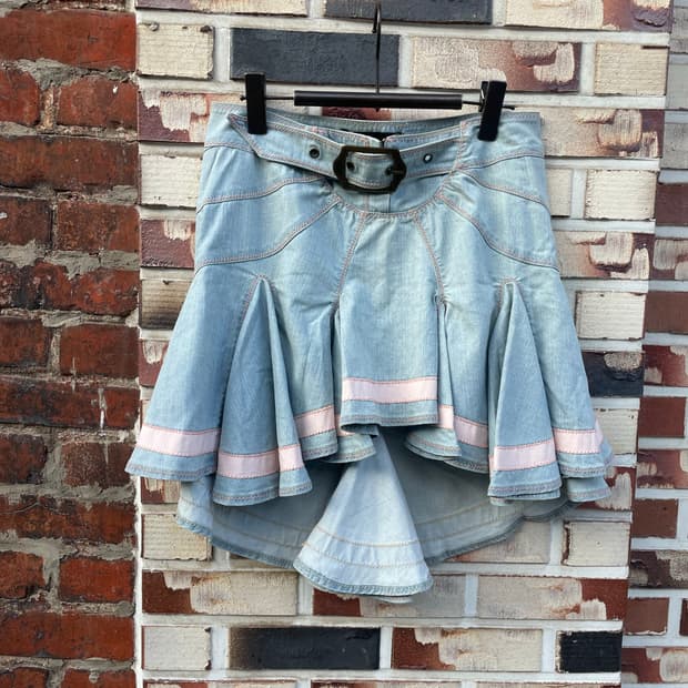 Just cavalli 레이스업 청스커트