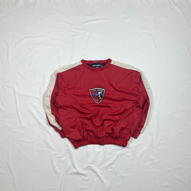 90‘s 폴로스포츠 polo sport 빅 쉴드 웜업 맨투맨