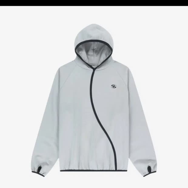 산산기어 테이프드 후드티 라이트 그레이 2