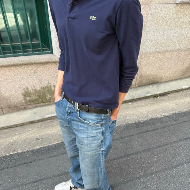 90s Lacoste polo shirt(long sleeves)