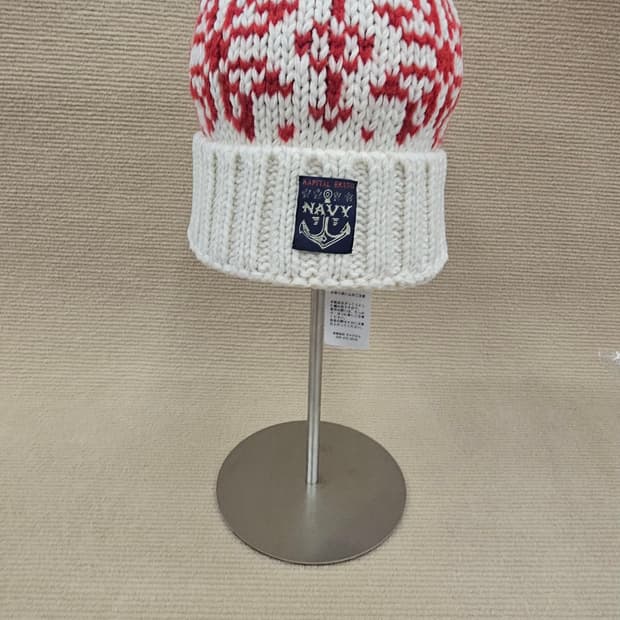 캐피탈 3G울스노우 패턴 니트 캡 - 화이트