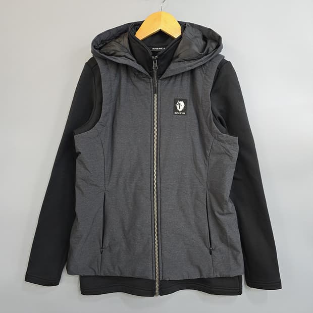 블랙야크(BLACKYAK) 여성 후드 조끼 집업 자켓 90