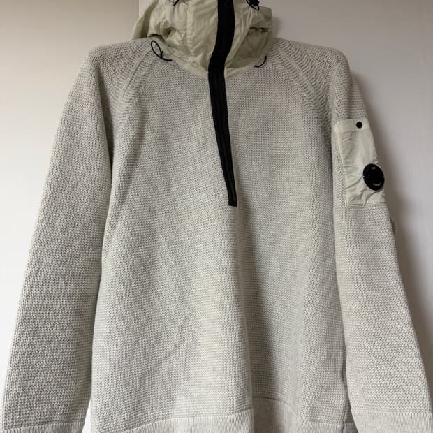 CP컴퍼니  아노락 니트 후드 해