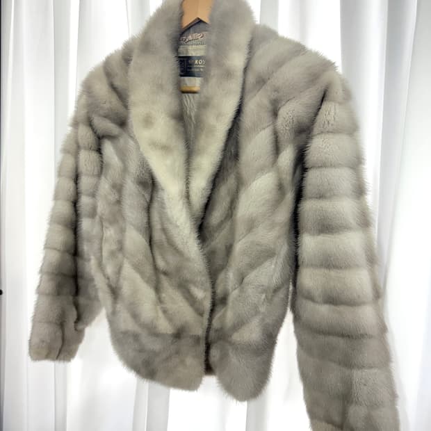 SAGA mink coat / 그레이 풀스킨