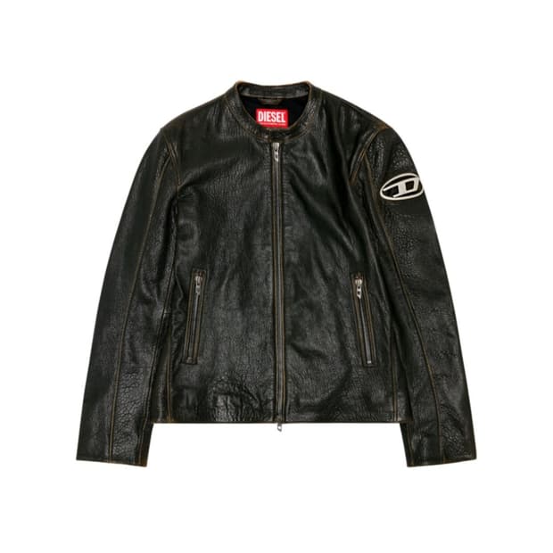 [48] 디젤 L-코브 레더 바이커 자켓