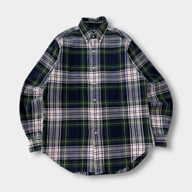 폴로 랄프로렌 루즈핏 플란넬 울 체크 셔츠