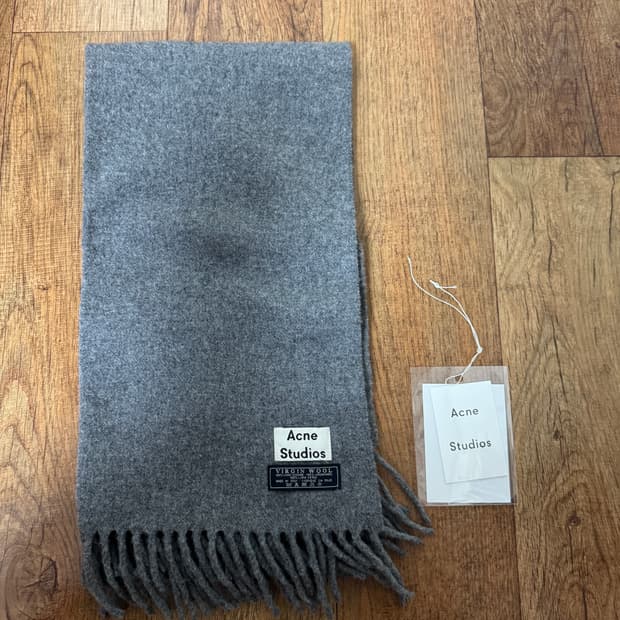 [네로우] 아크네스튜디오 머플러 구형탭 멜란지그레이