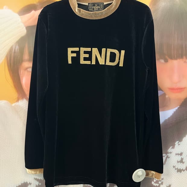 FENDI 펜디 벨벳 롱슬리브