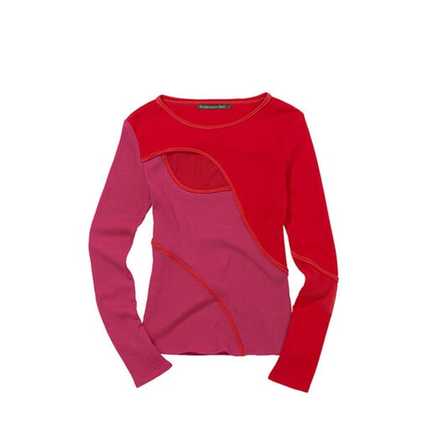 못구함) 앤더슨벨 EVA MESH COMBO LINED TOP atb77