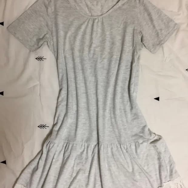 모리걸 하구미 펀칭 레이스 원피스