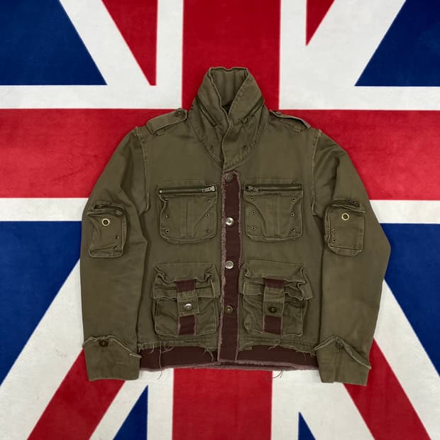 빈티지 y2k 멀티포켓 자켓 2 실측 S 