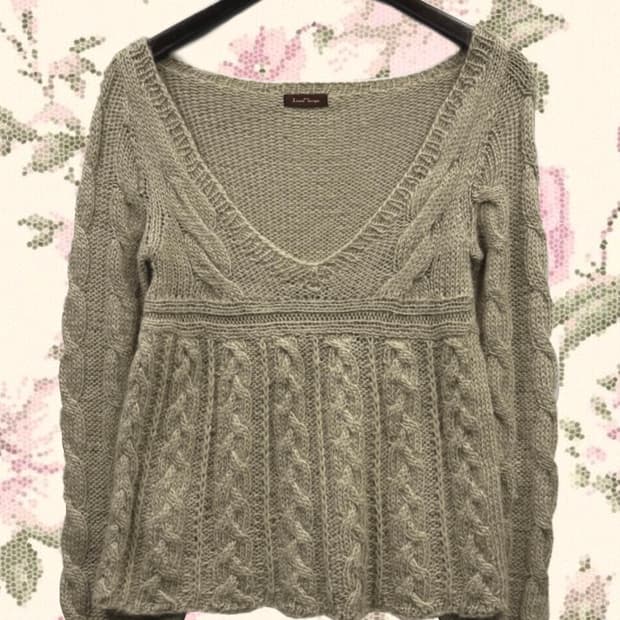 페어리 꽈배기 베이비돌 니트탑