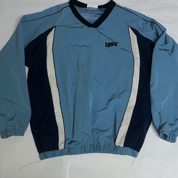 1993 빈티지 파이핑 윈드브레이커(Blue)