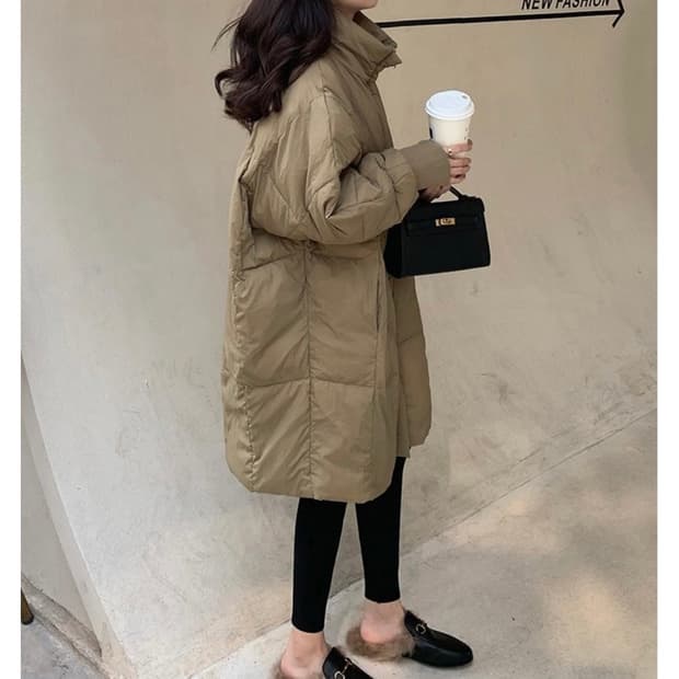 새옷 오버핏 박시핏 롱 야상형 패딩 프리사이즈sm