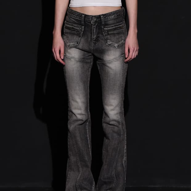 보헤미안서울FRONT POCKET BOOTS CUT DENIM PANTS