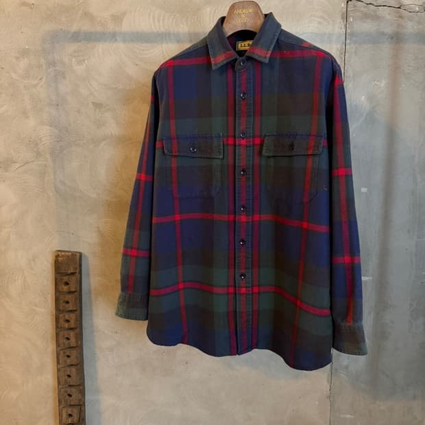 엘엘빈 플란넬 셔츠 100