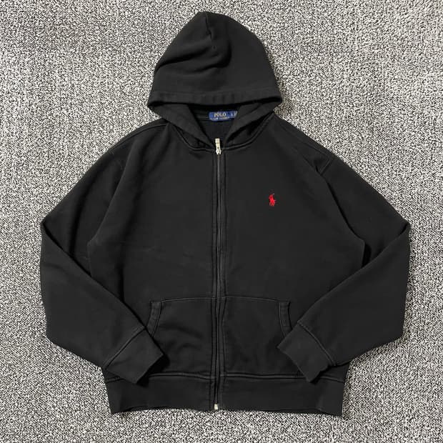 빈티지9. 폴로랄프로렌 포니 자수 로고 후드집업 후드 티셔츠 스웻