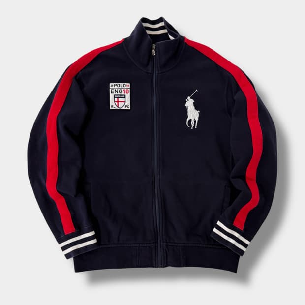 폴로 랄프로렌 00‘s 루즈핏 빅포니 잉글랜드 스웻 트랙 집업