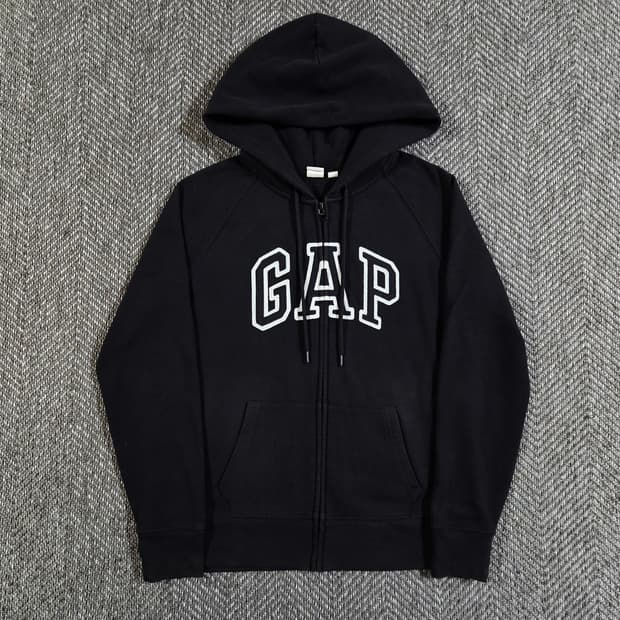GAP 갭 블랙 풀집업 후드집업
