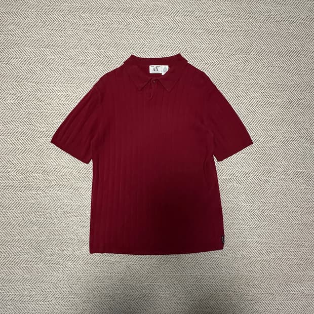 ARMANI EXCHANGE cotton knit polo shirt