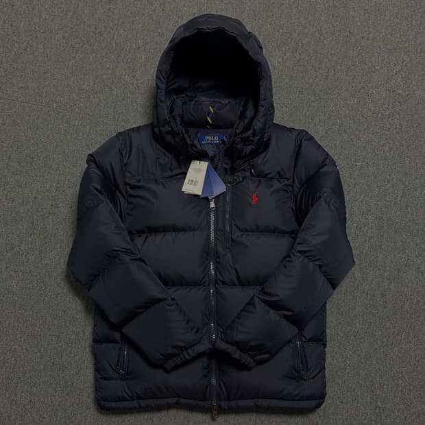 [택달린 새상품] 폴로 고햄 다운 패딩 다크 네이비