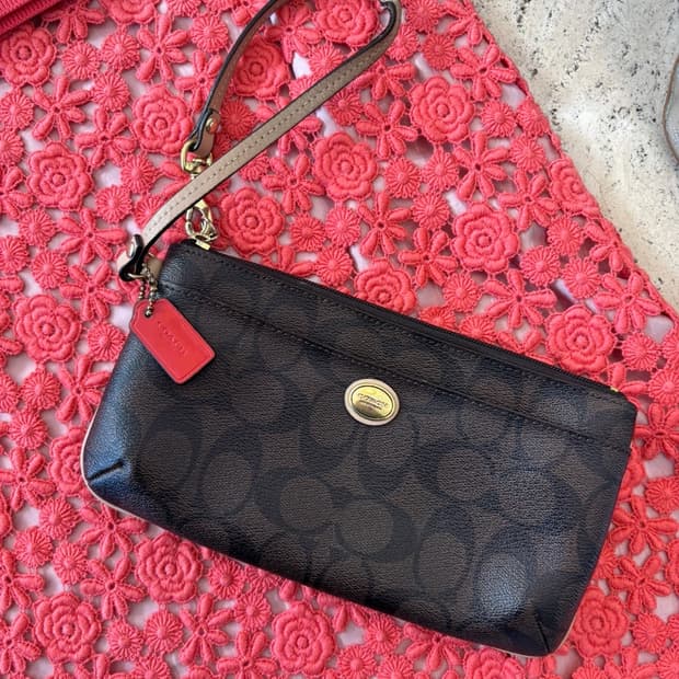 Coach Leather Clutch