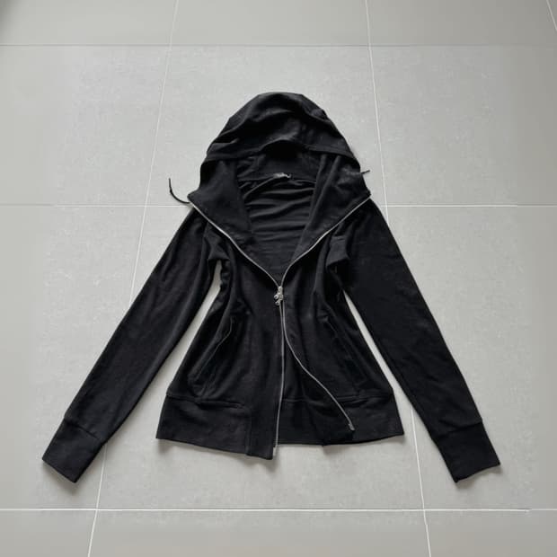 Tornado Mart 워싱 아카이브 터틀넥 하이넥 투웨이 후드집업