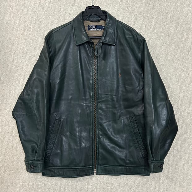  (L) 90s 폴로랄프로렌 맥스웰 램스킨 래더 자켓