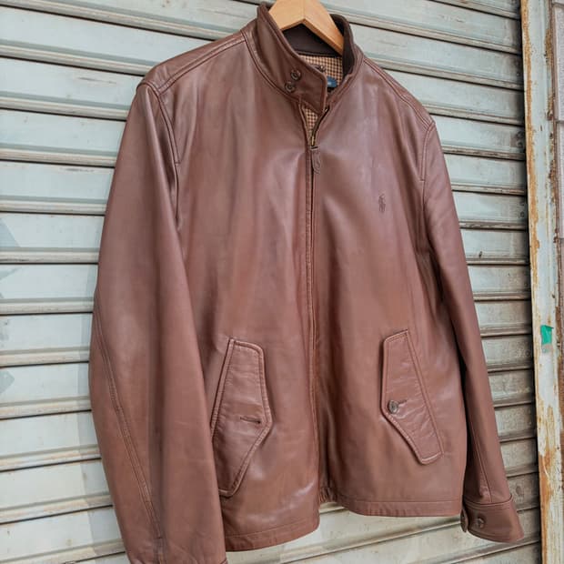 폴로 랄프로렌 헤링턴 레더 자켓