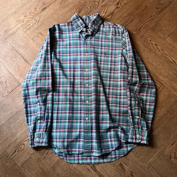 [S]폴로 랄프로렌 포니로고 타탄체크 셔츠