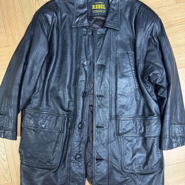 빈티지 레더 카코트 