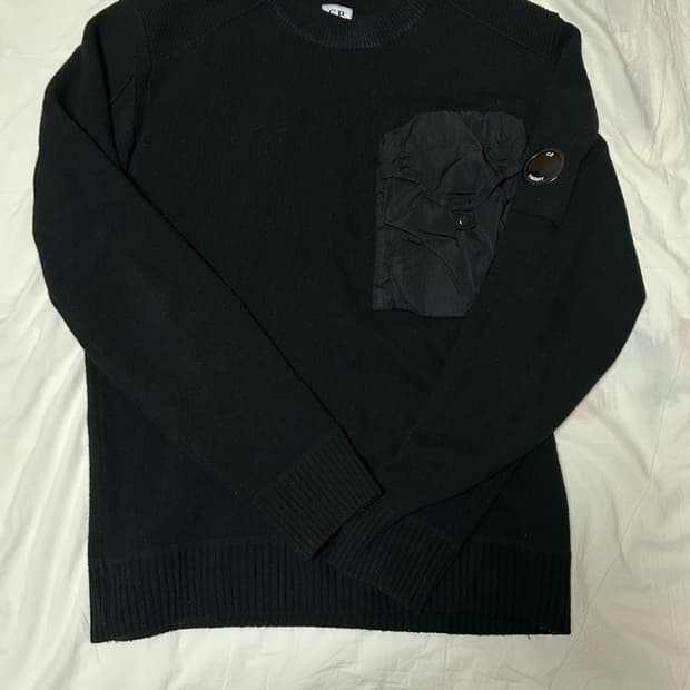 cp company  블랙 울 니트 52(105) 