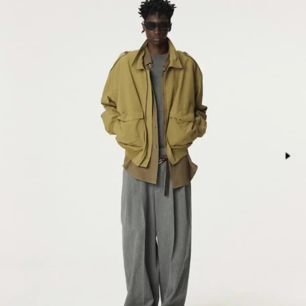 렉토 빈티지 올리브 자켓