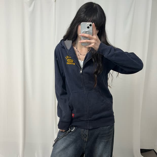 Dickies navy hood zip-up
