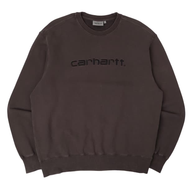 칼하트 피그먼트 로고 스웻셔츠