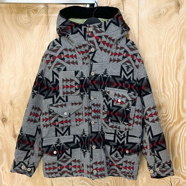 스펙테이터 에스닉 울 후드 코트