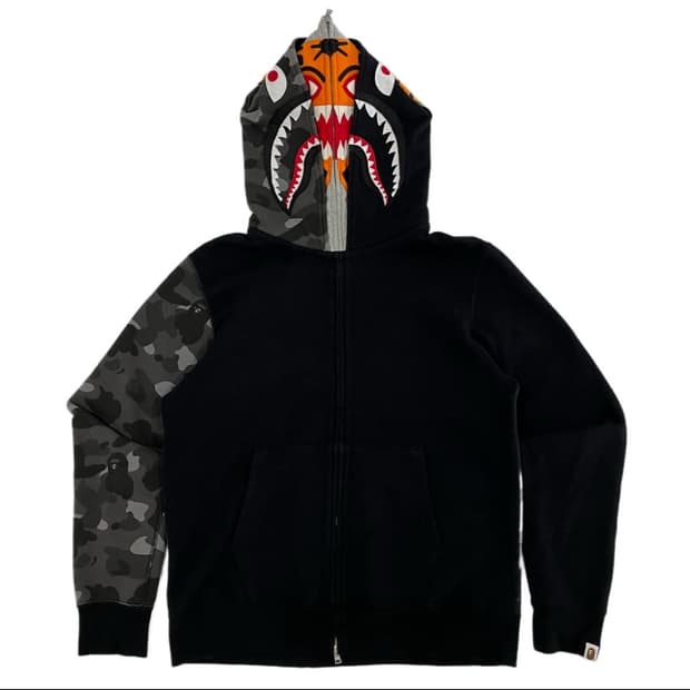 베이프 더블 샤크 후드집업