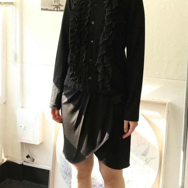 돌체 앤 가바나 블랙 리본 스커트