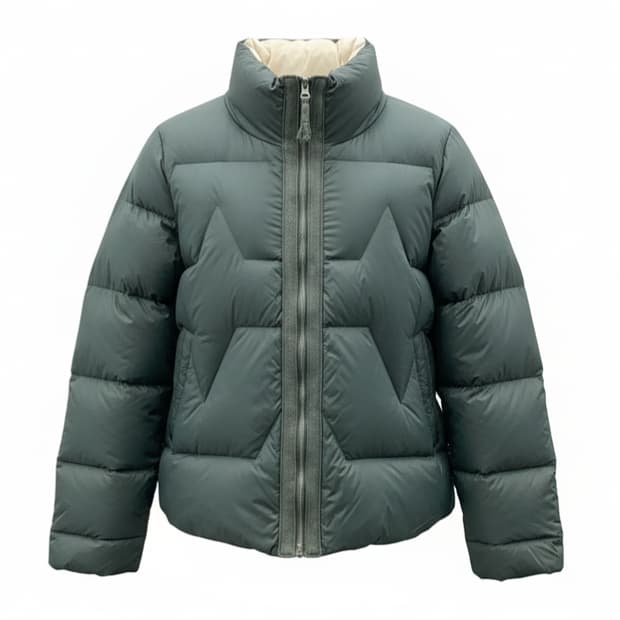 덕다운 니트 트리밍 퀼팅 포인트 패딩 1741