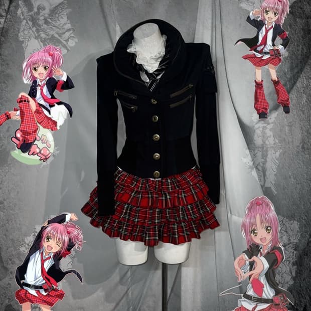 캐캐체 아무펑크 게스 펑투케 딱붙 코디세트 